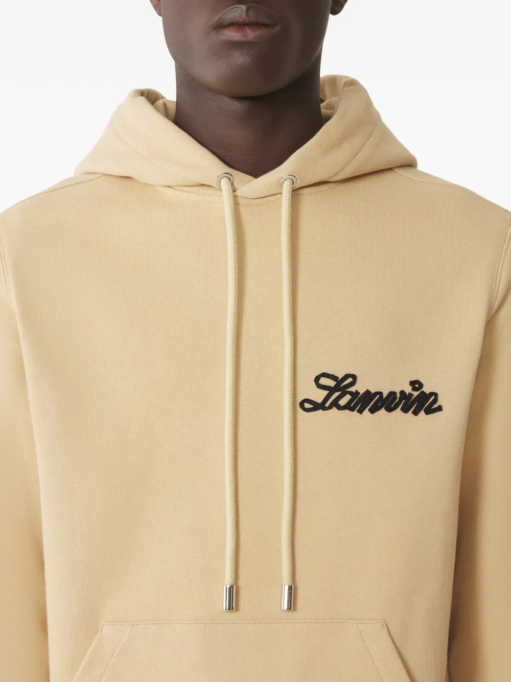 Lanvin Hoodie met logodetail Beige
