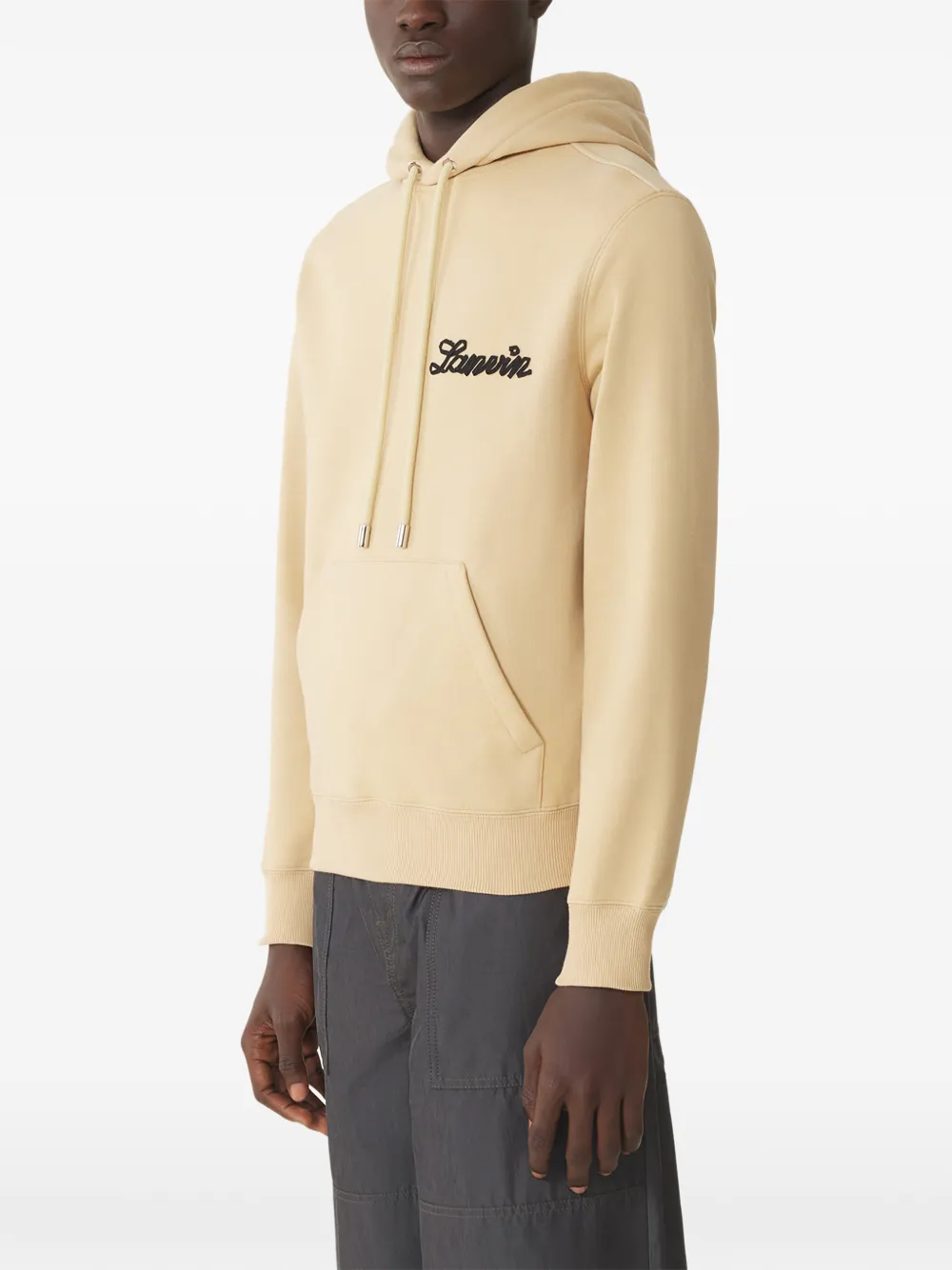 Lanvin Hoodie met logodetail Beige