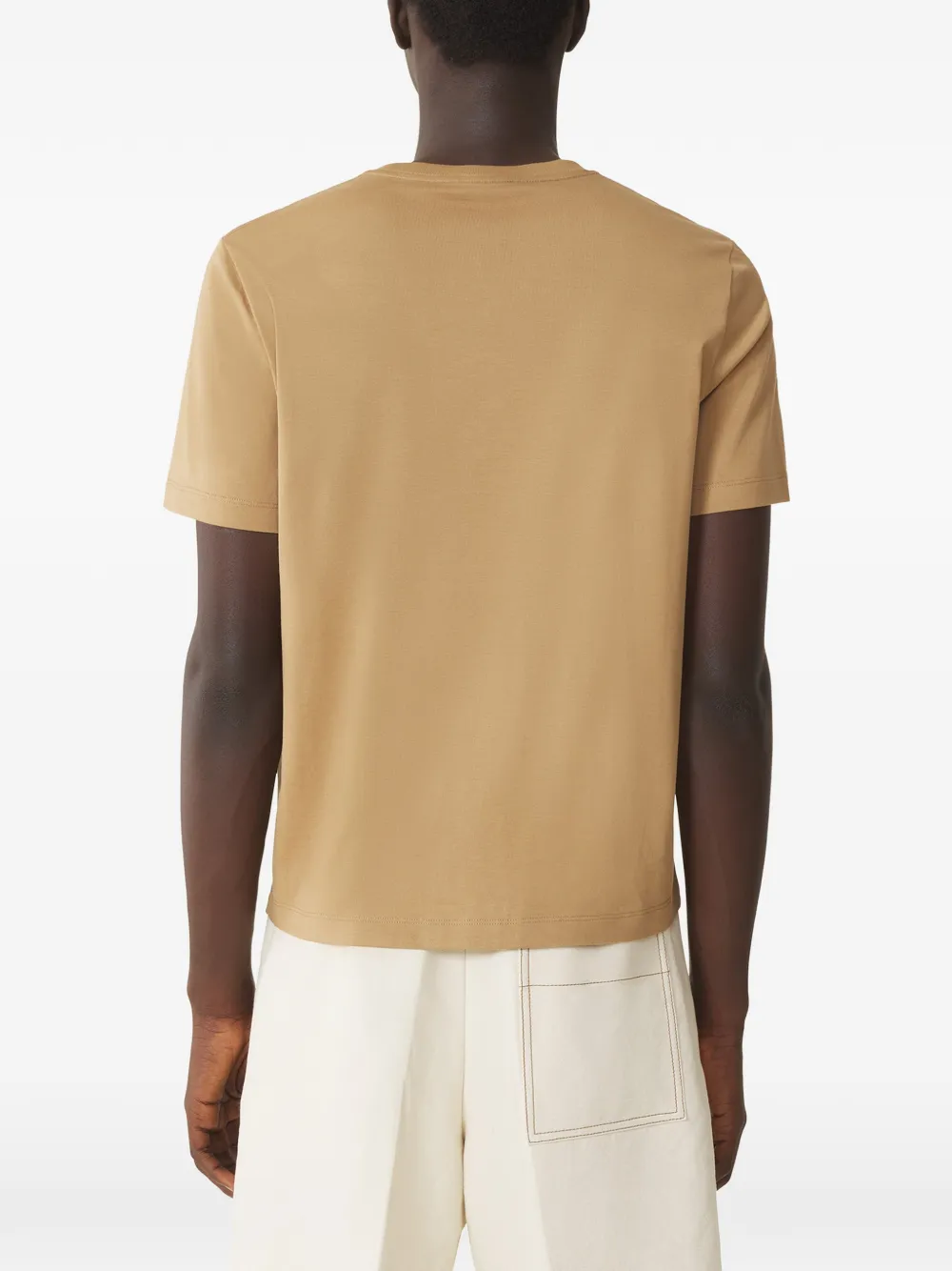 Lanvin T-shirt met logoprint Beige