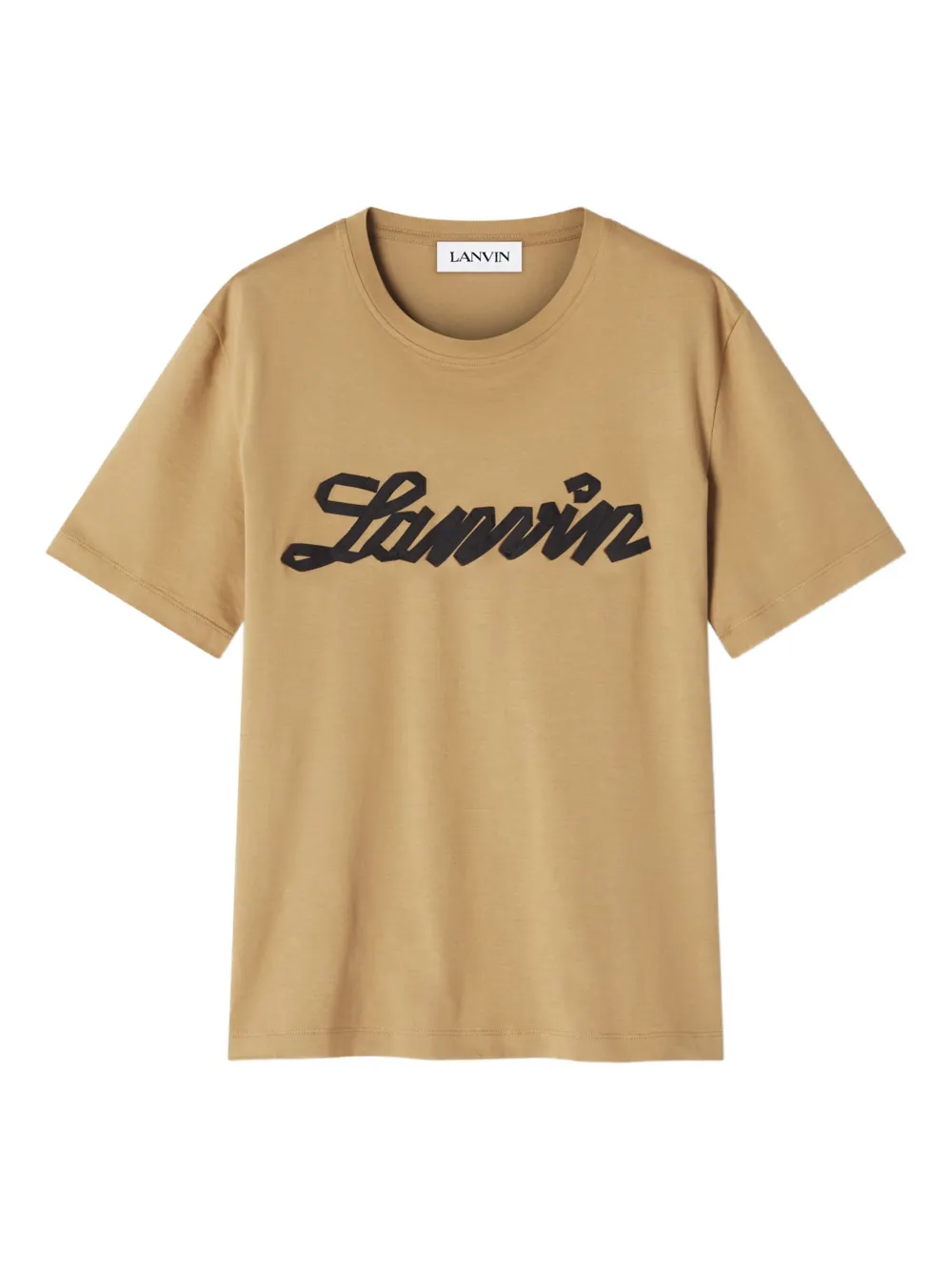 Lanvin T-shirt con logo - Toni neutri