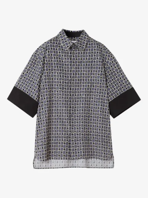 Lanvin camisa con estampado geométrico