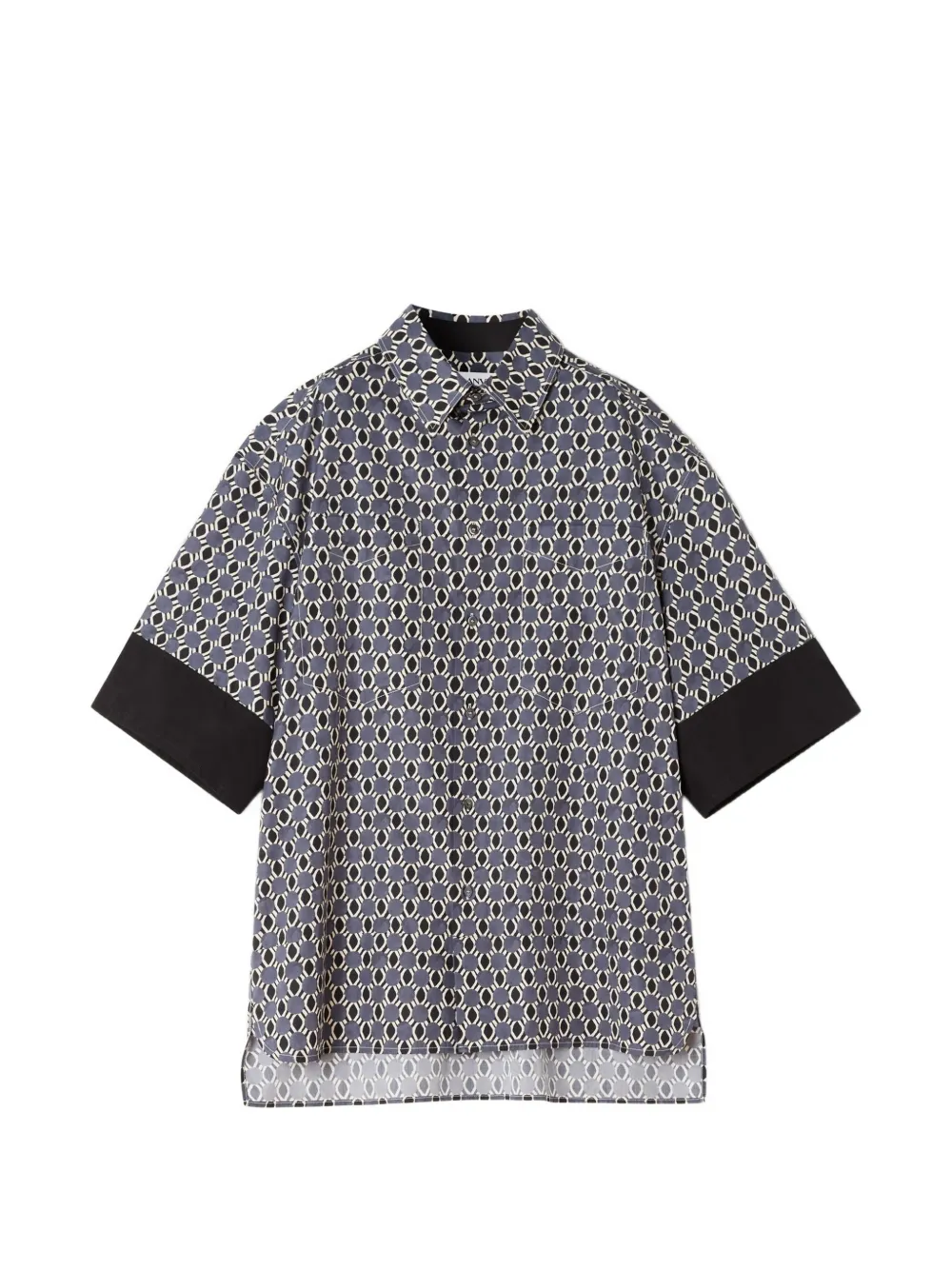 Lanvin Camicia con stampa geometrica - Blu