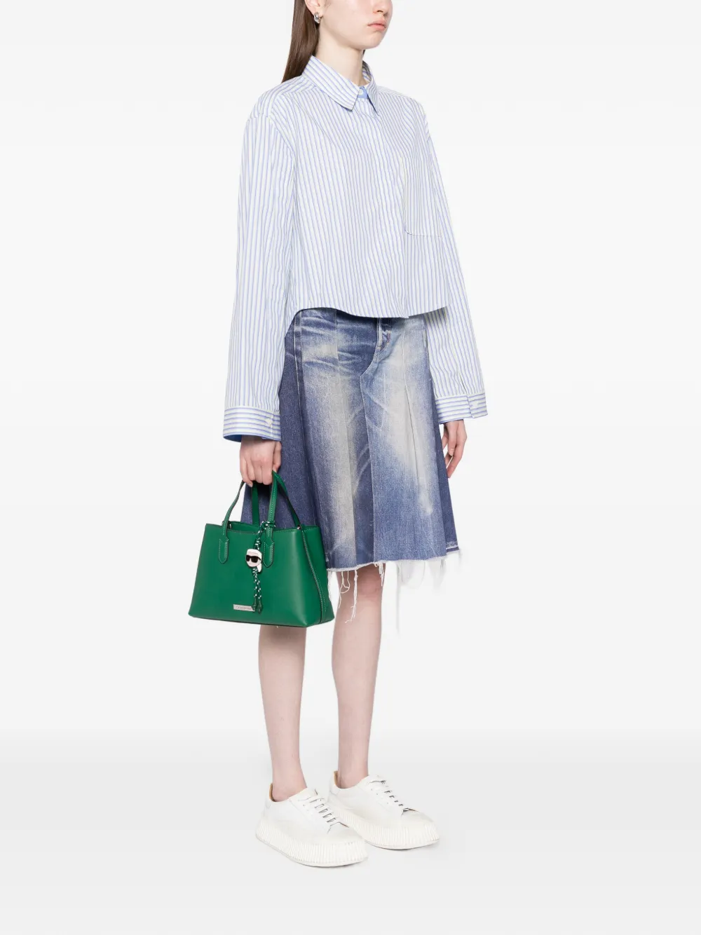 Karl Lagerfeld Ikon Smooth SM shopper - Groen