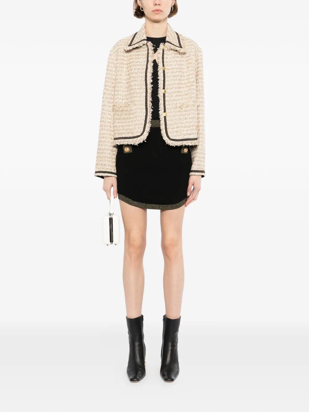  Karl Lagerfeld Boucle Jacket - Neutrals 