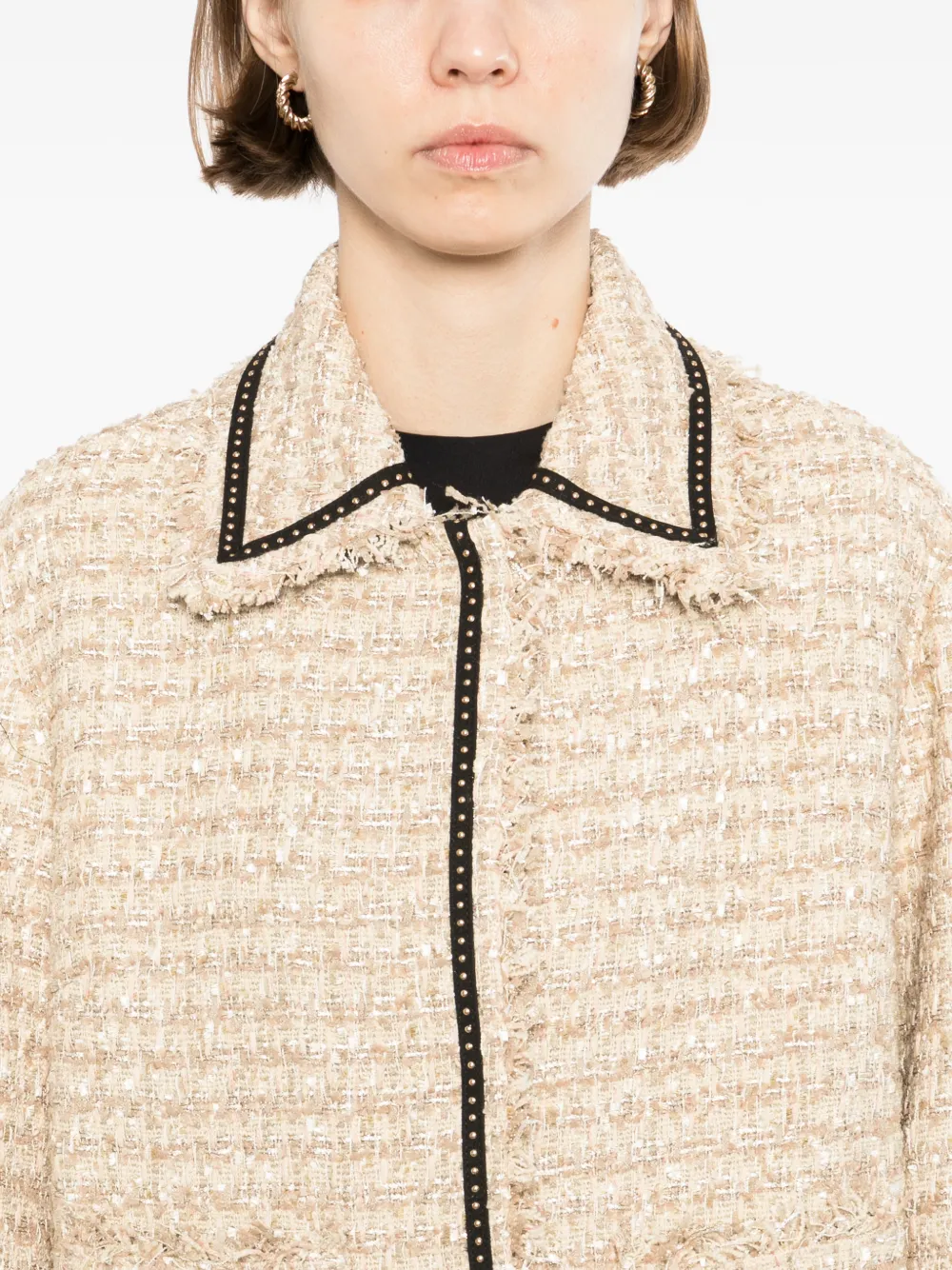 Karl Lagerfeld Bouclé jack Beige