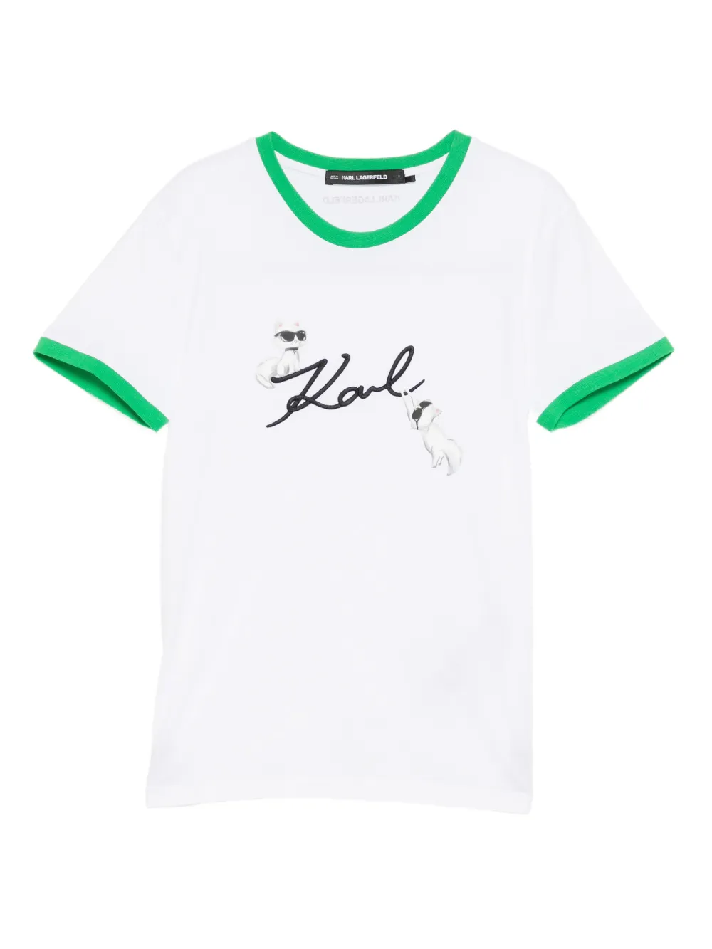 Karl Lagerfeld T-shirt Ikon Choupette - Bianco