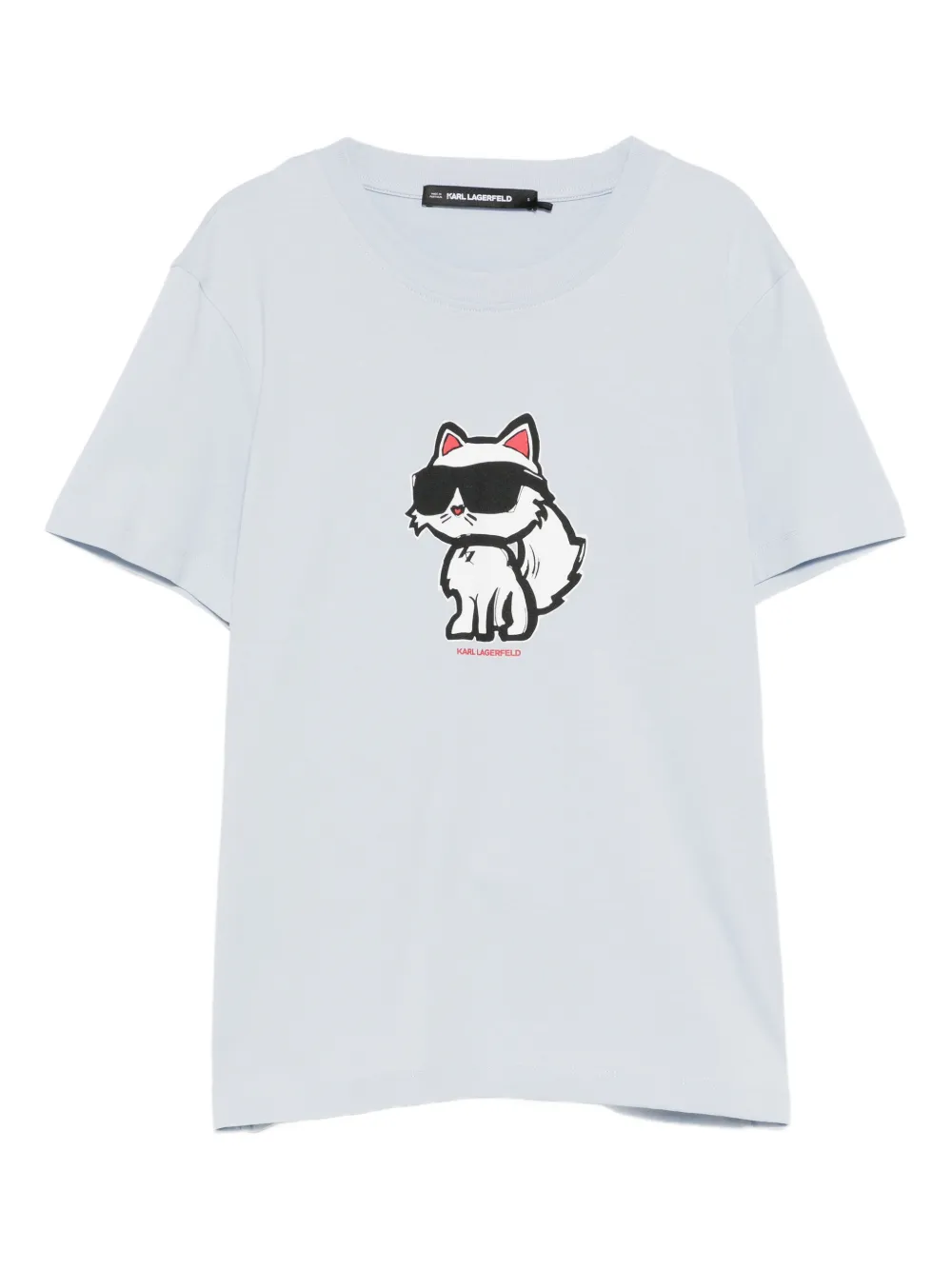 Karl Lagerfeld Ikon sketch choupette T-shirt - Blu