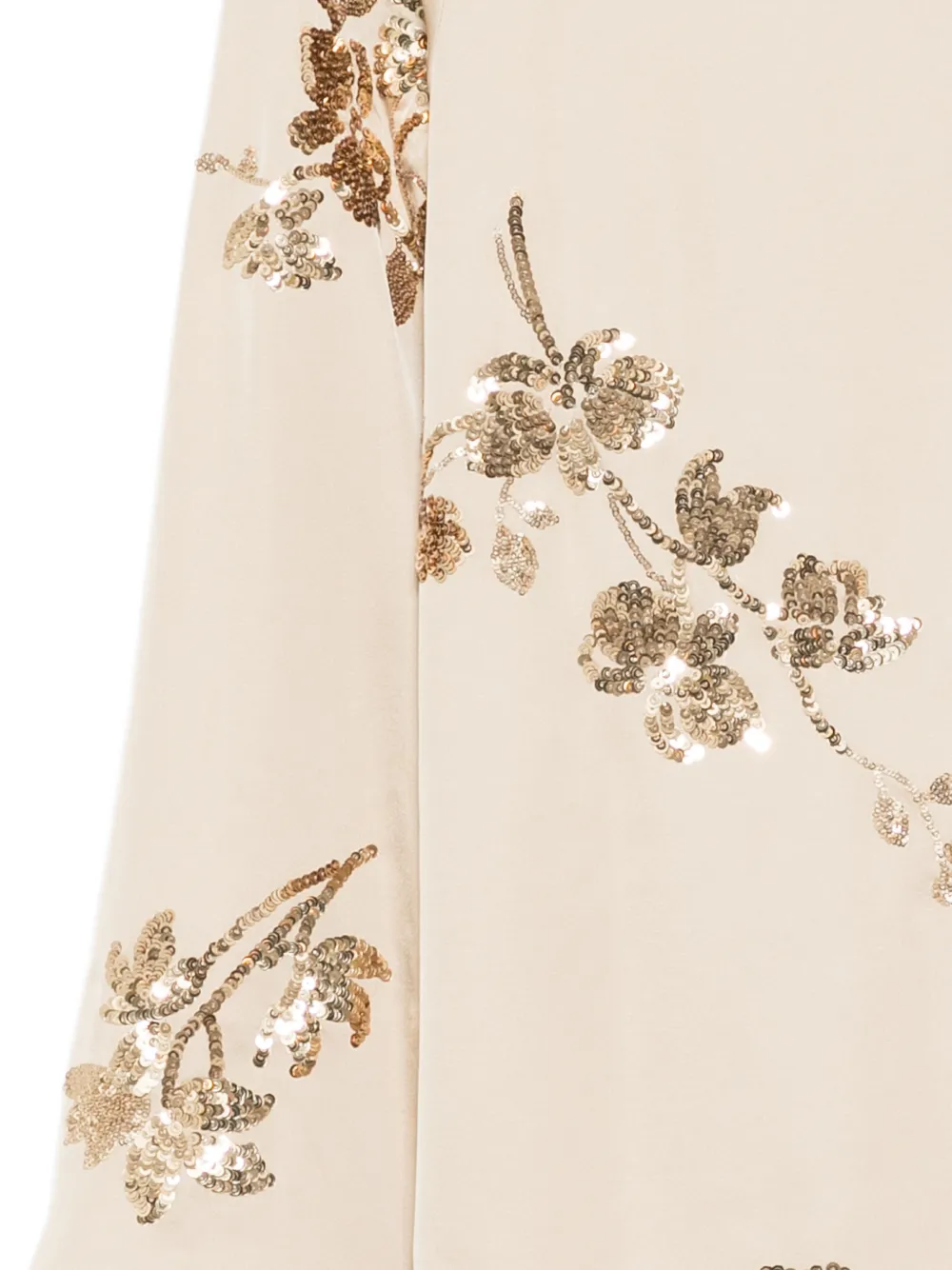 Karl Lagerfeld Button-up blouse verfraaid met pailletten Beige