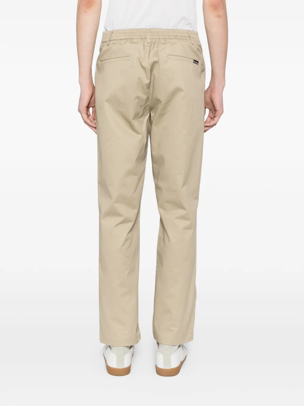 Karl Lagerfeld Chino met logoplakkaat Beige