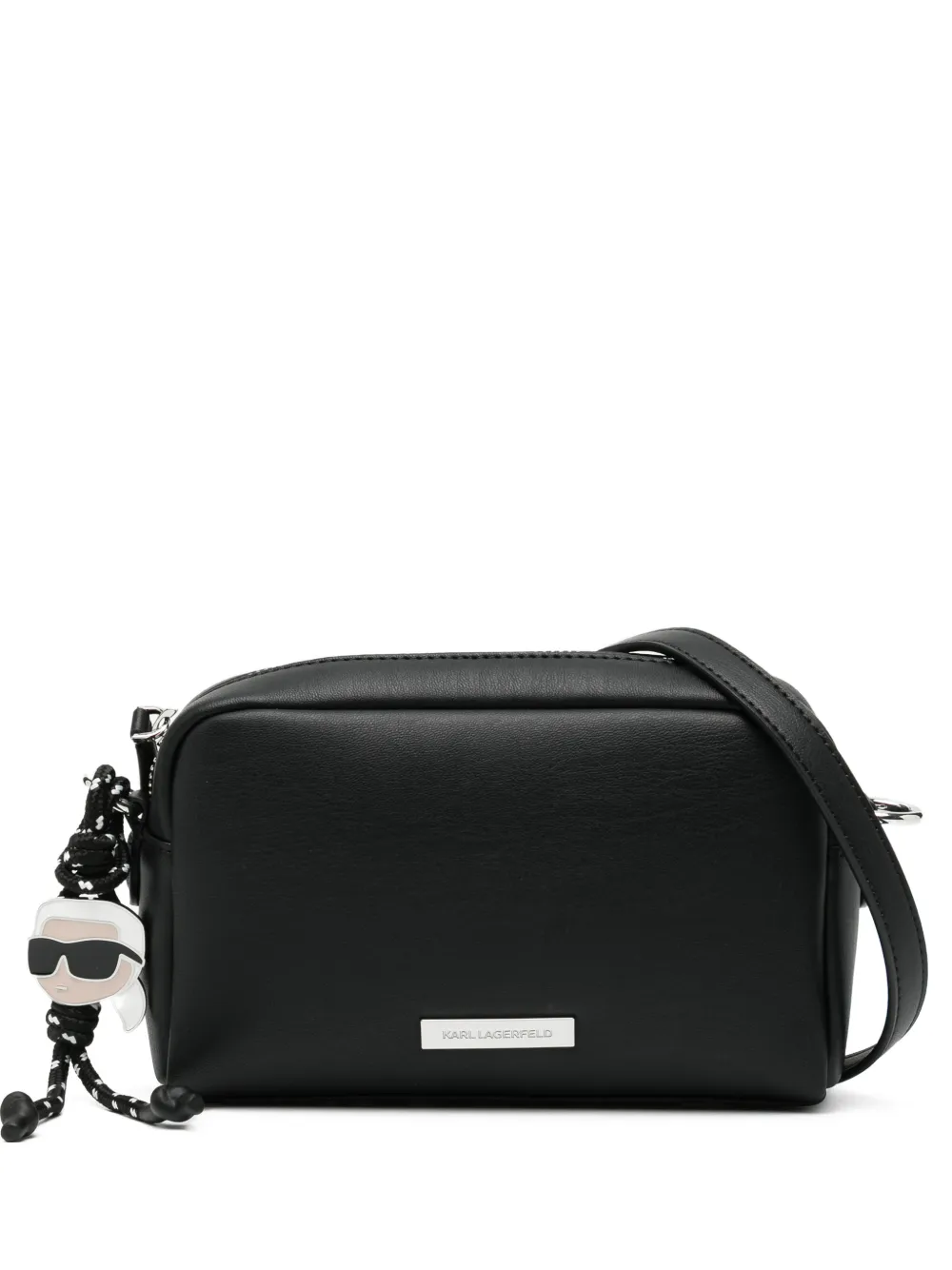 Karl Lagerfeld Ikon Smooth Slim Camera bag - Black