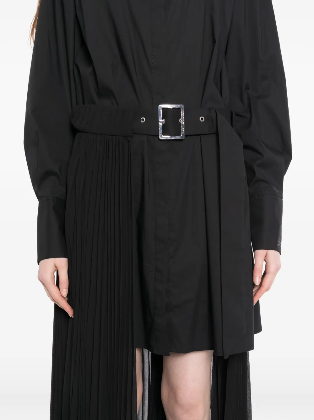 Karl Lagerfeld Geplooide shirtjurk Zwart