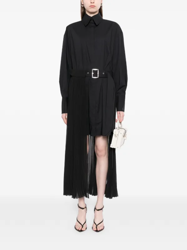 spring midi dress with sleeves Pink Split Neck Three Quarter Sleeve Tiered Midi Dress main image 1