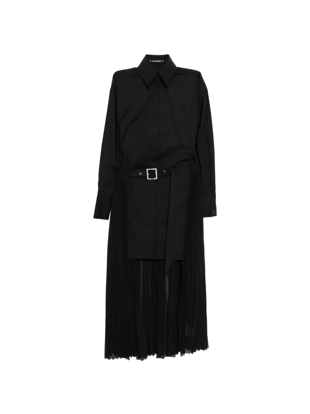 Karl Lagerfeld pleated shirt dress - Nero