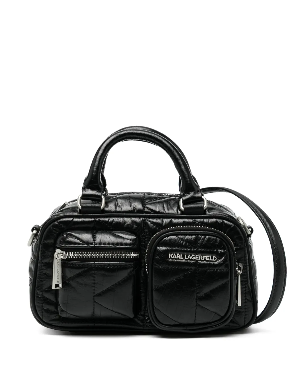 Karl Lagerfeld Kkuilt Pockets Sm bowling bag - Black
