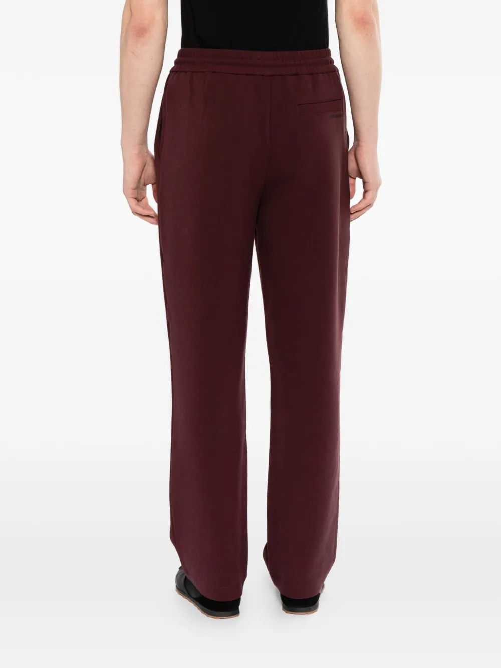 Karl Lagerfeld Broek met logoplakkaat Rood