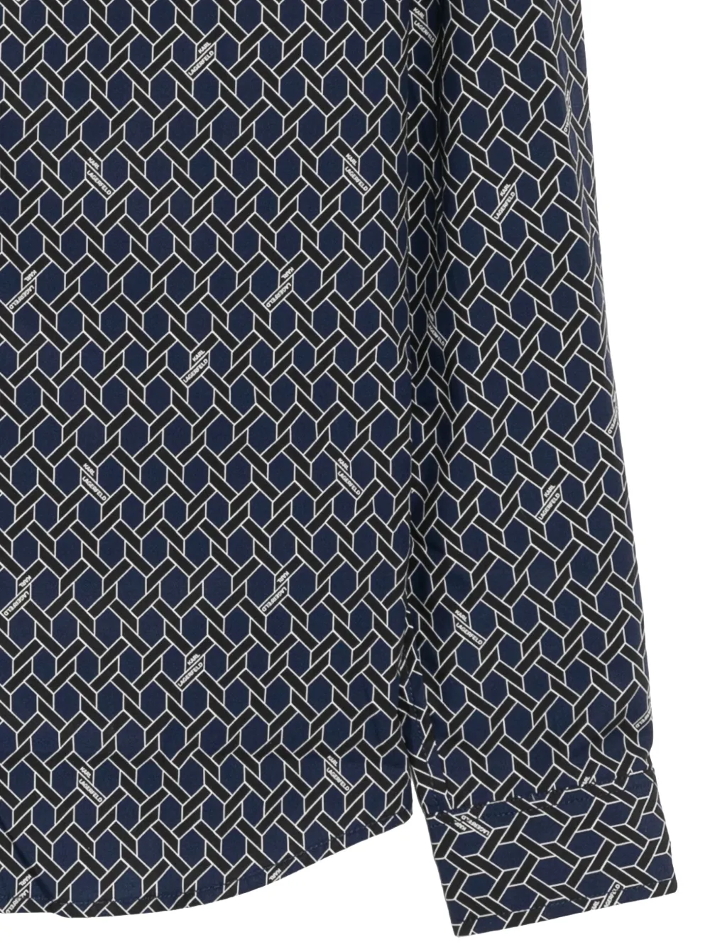 Karl Lagerfeld Aop Lslv overhemd Blauw