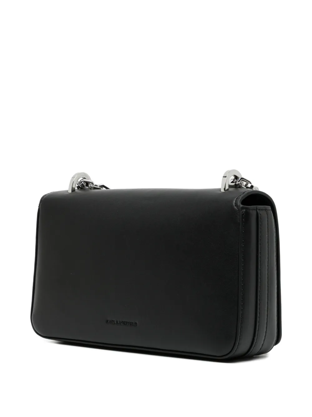 Karl Lagerfeld Signature crossbodytas met ketting Zwart