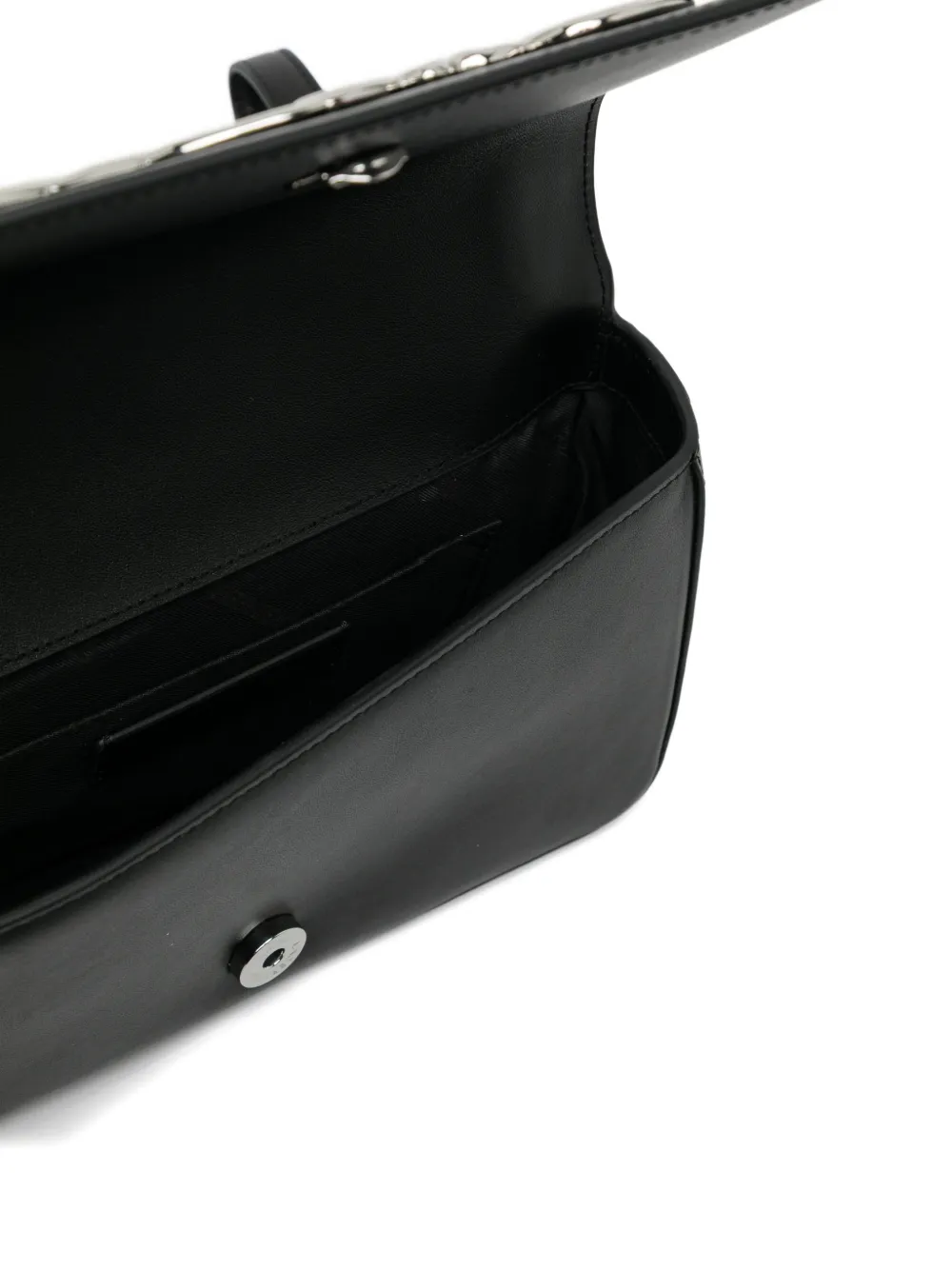 Karl Lagerfeld Signature crossbodytas met ketting Zwart