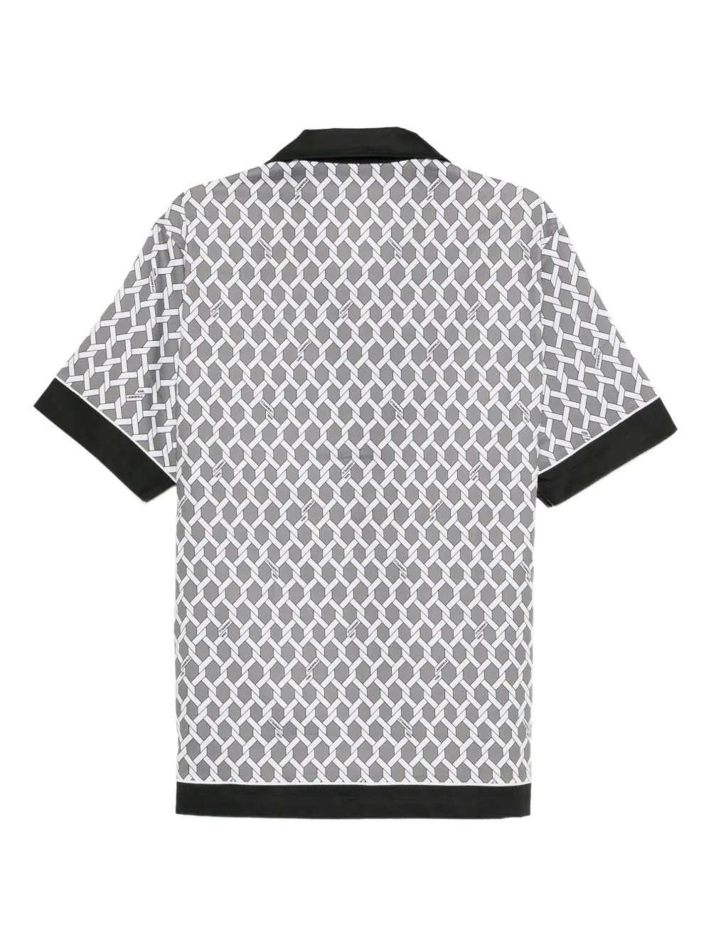 Karl Lagerfeld Aop Sslv overhemd - Grijs