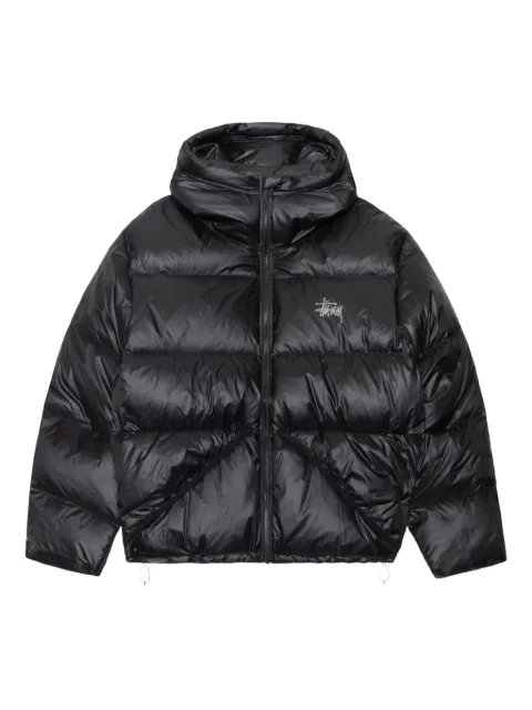 Stüssy hooded puffer jacket