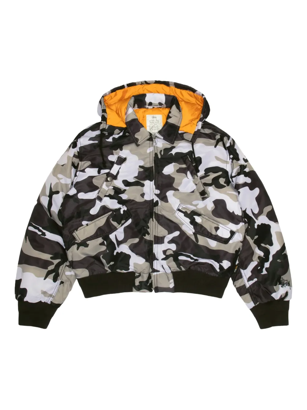 Stüssy Giacca con stampa camouflage - Grigio