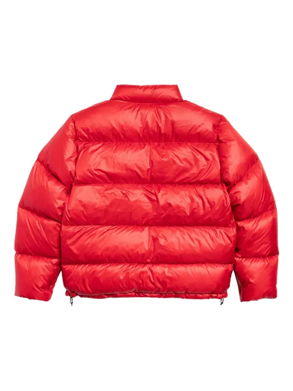 Stüssy Logo Puffer Jacket | Red | FARFETCH ZA
