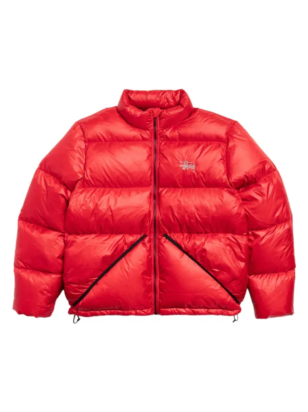 Stüssy Jaqueta Matelassê Com Logo | Vermelho | FARFETCH BR