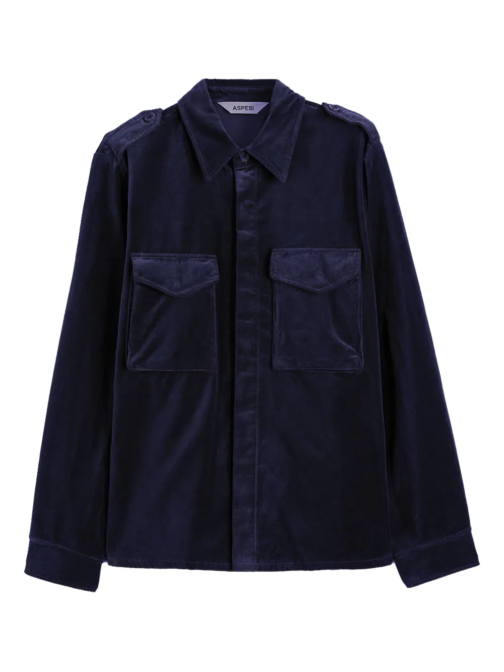 ASPESI camisa con bolsillo de solapa | azul | Image 1