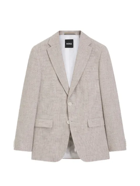 BOSS blazer con botones y efecto marga