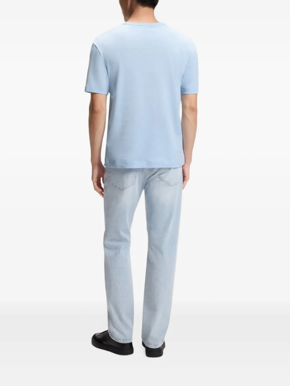BOSS T-shirt met ronde hals Blauw