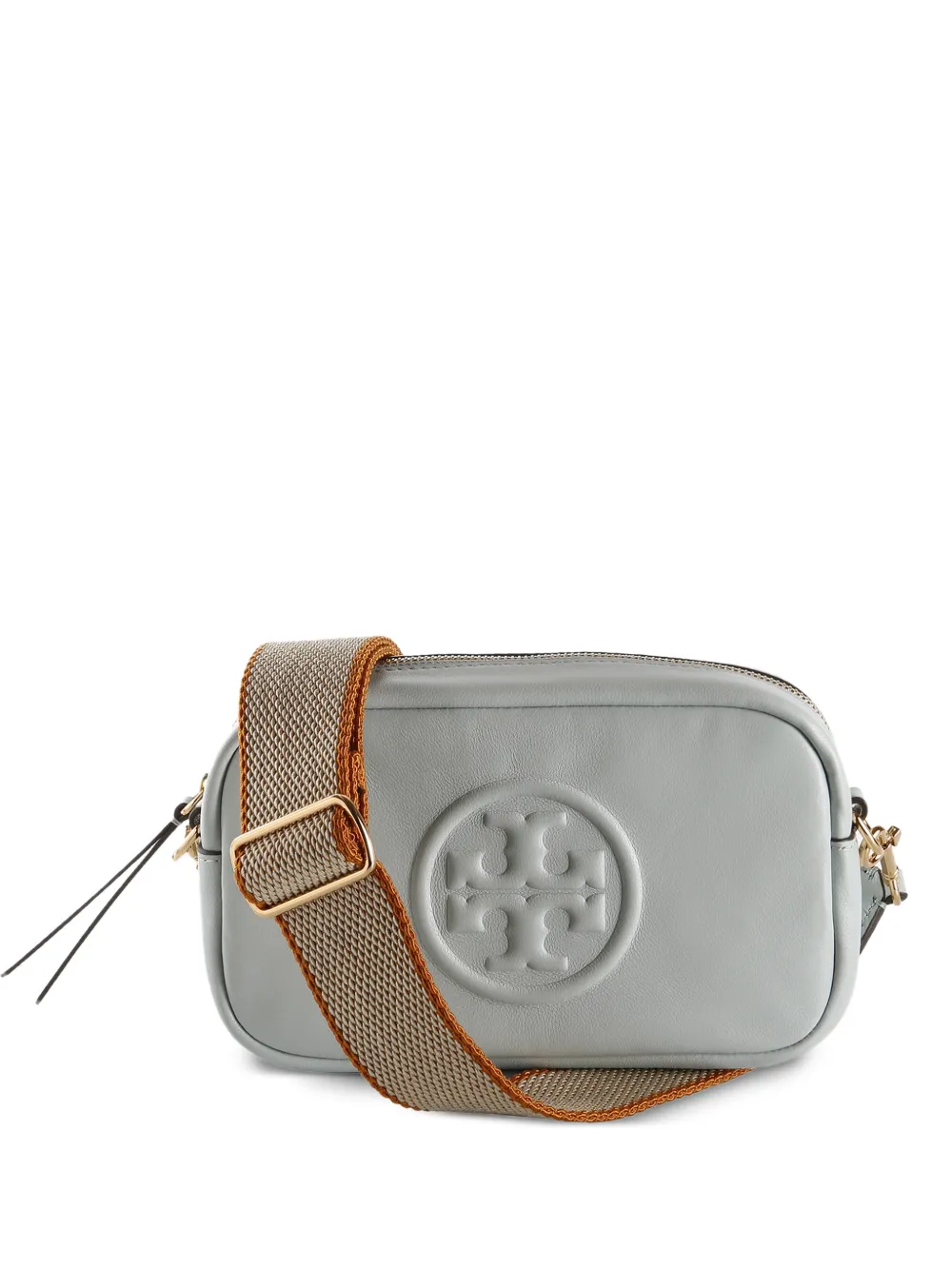 Tory Burch mini Miller leather cross body bag - Grigio
