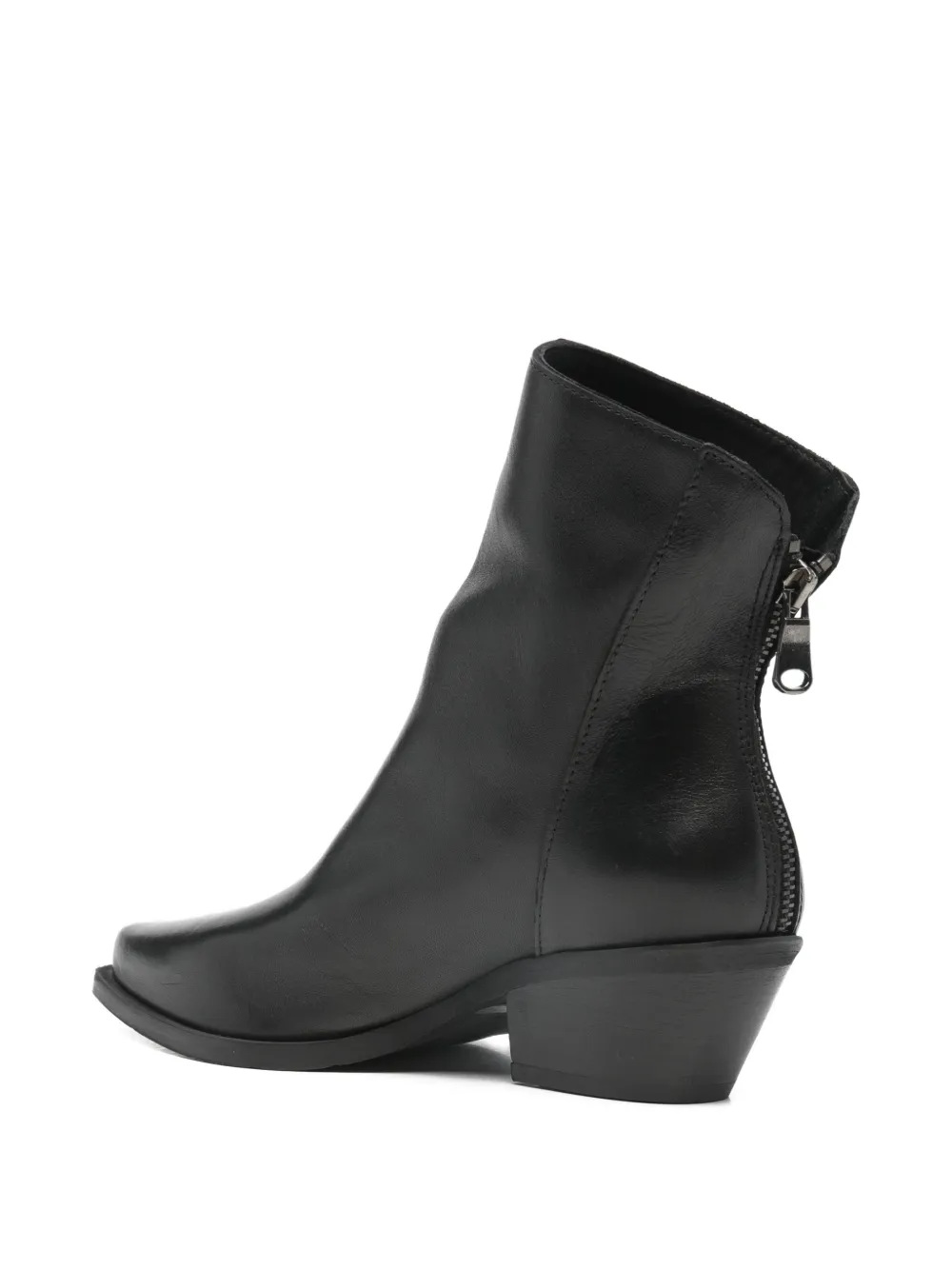 Metisse zip pointed-toe boots Zwart