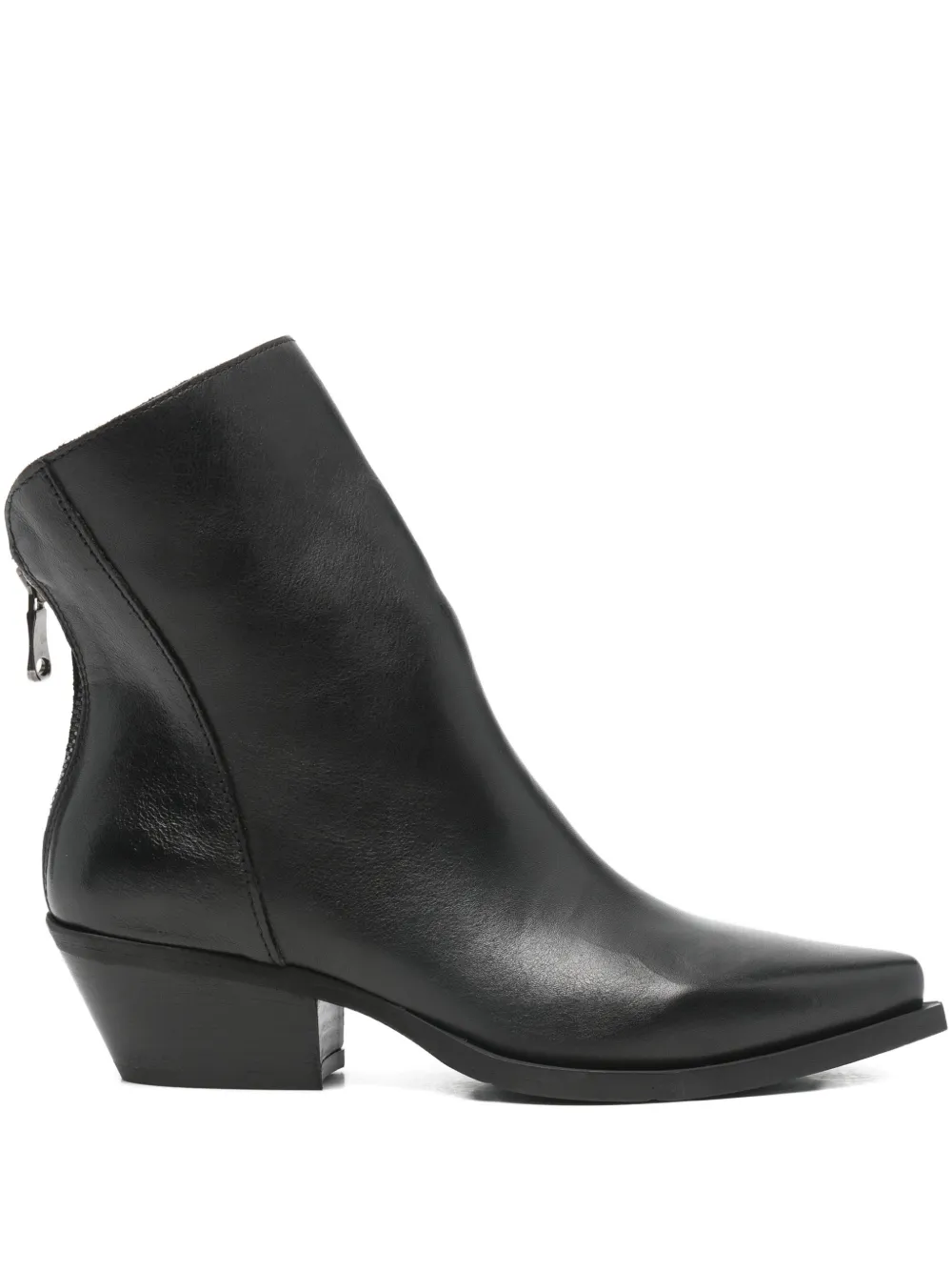 Metisse zip pointed-toe boots | Black | Image 1
