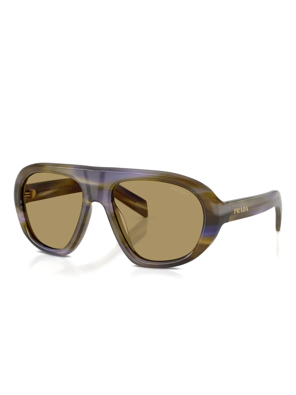 Prada Eyewear pilot-frame sunglasses - Groen