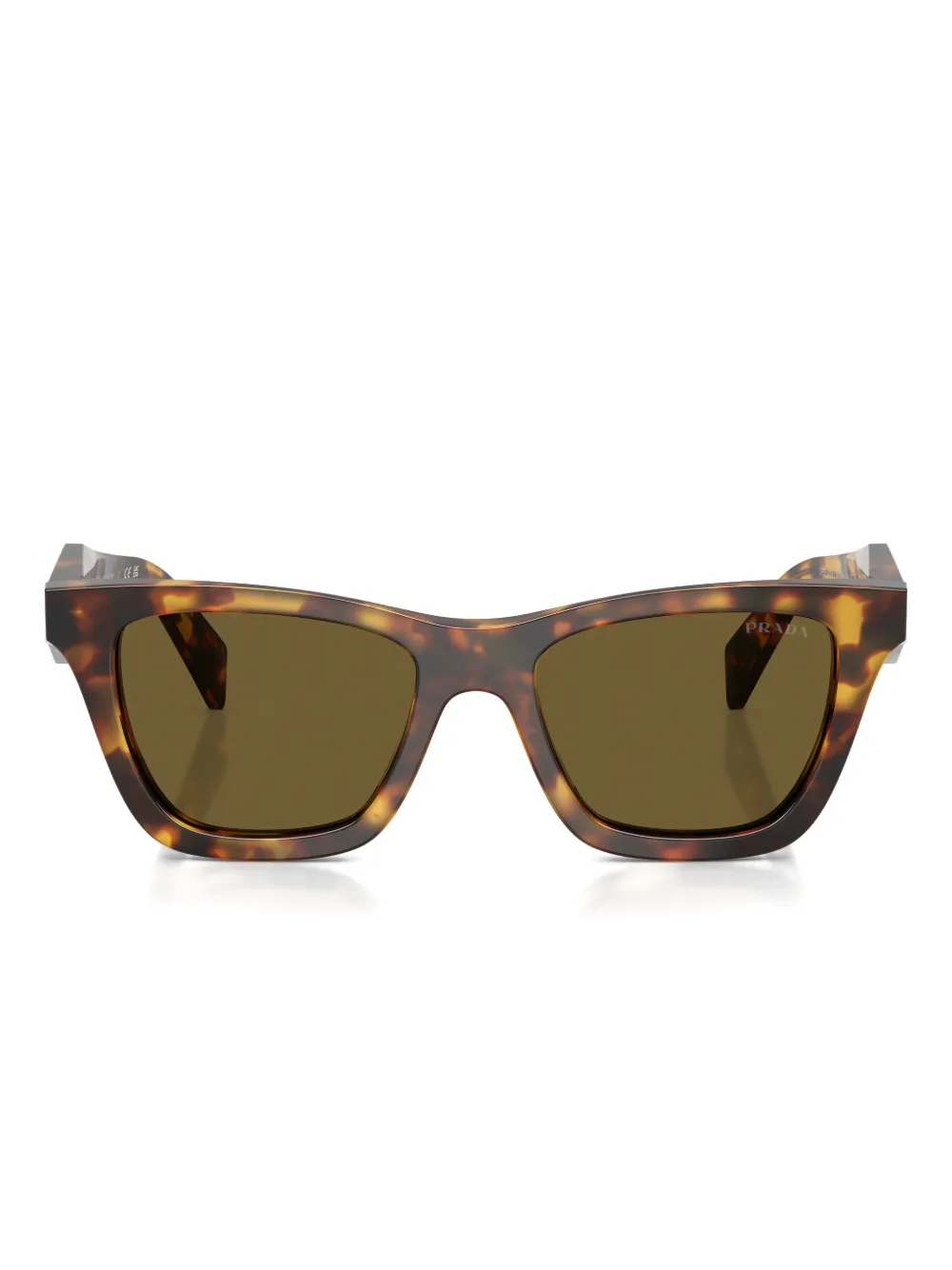 Prada Eyewear wayfarer-frame sunglasses - Marrone