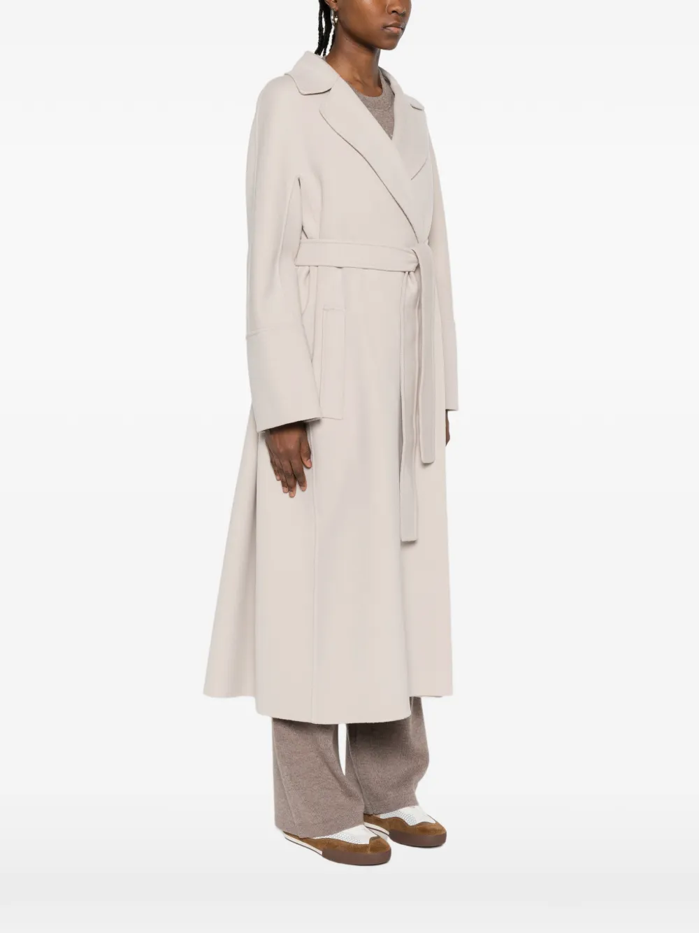 'S Max Mara Jas met ceintuur Beige
