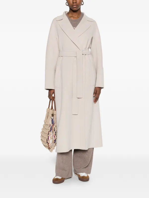 S Max Mara Casaco Com Cinto | Neutro | FARFETCH BR