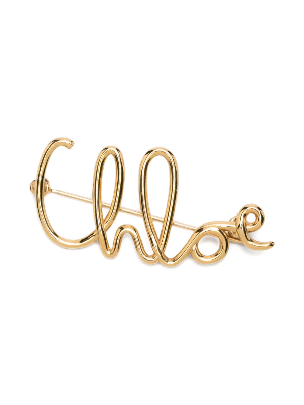 Chloé logo brooch - Oro