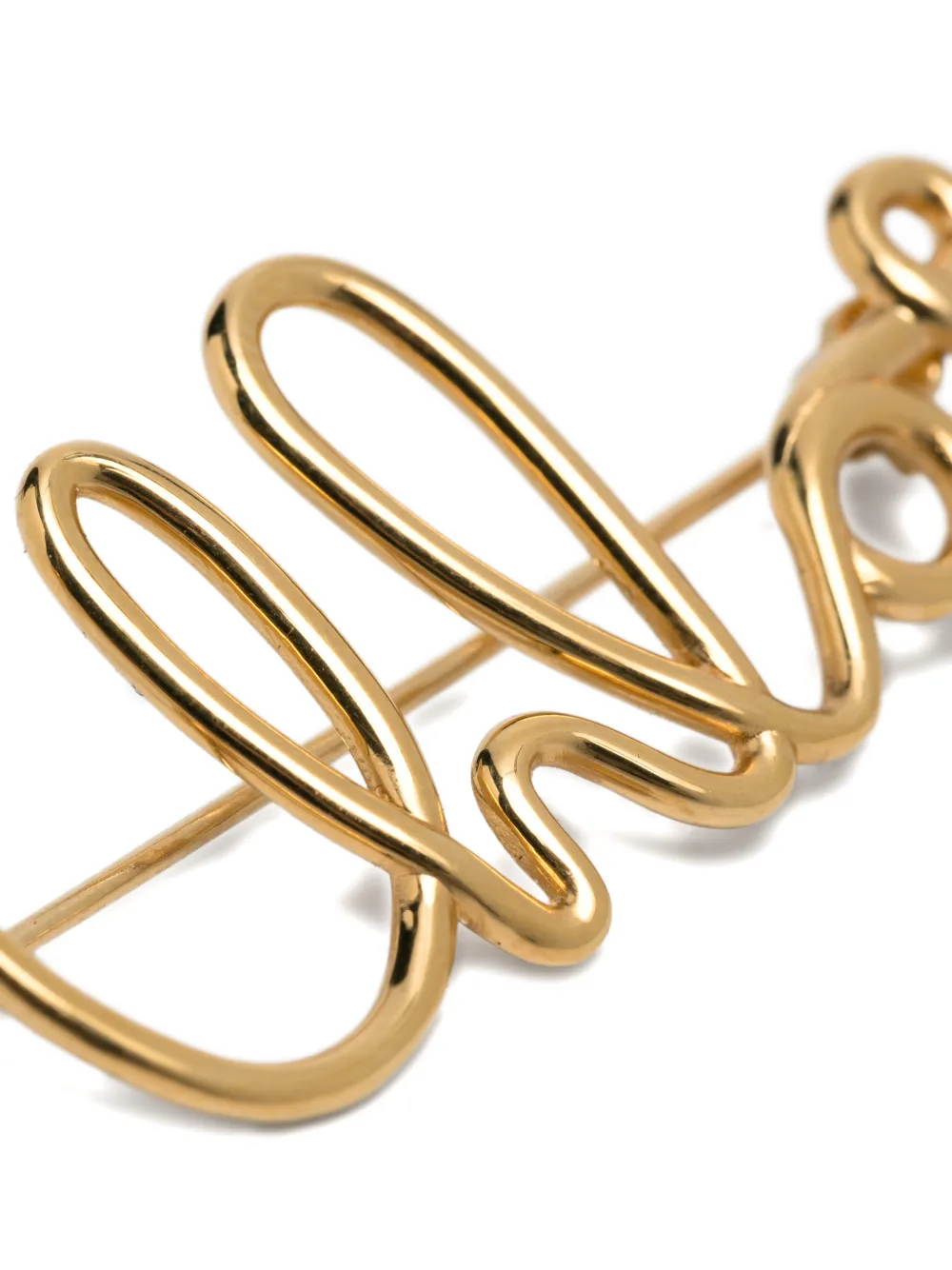  Chloé Logo Brooch - Gold 