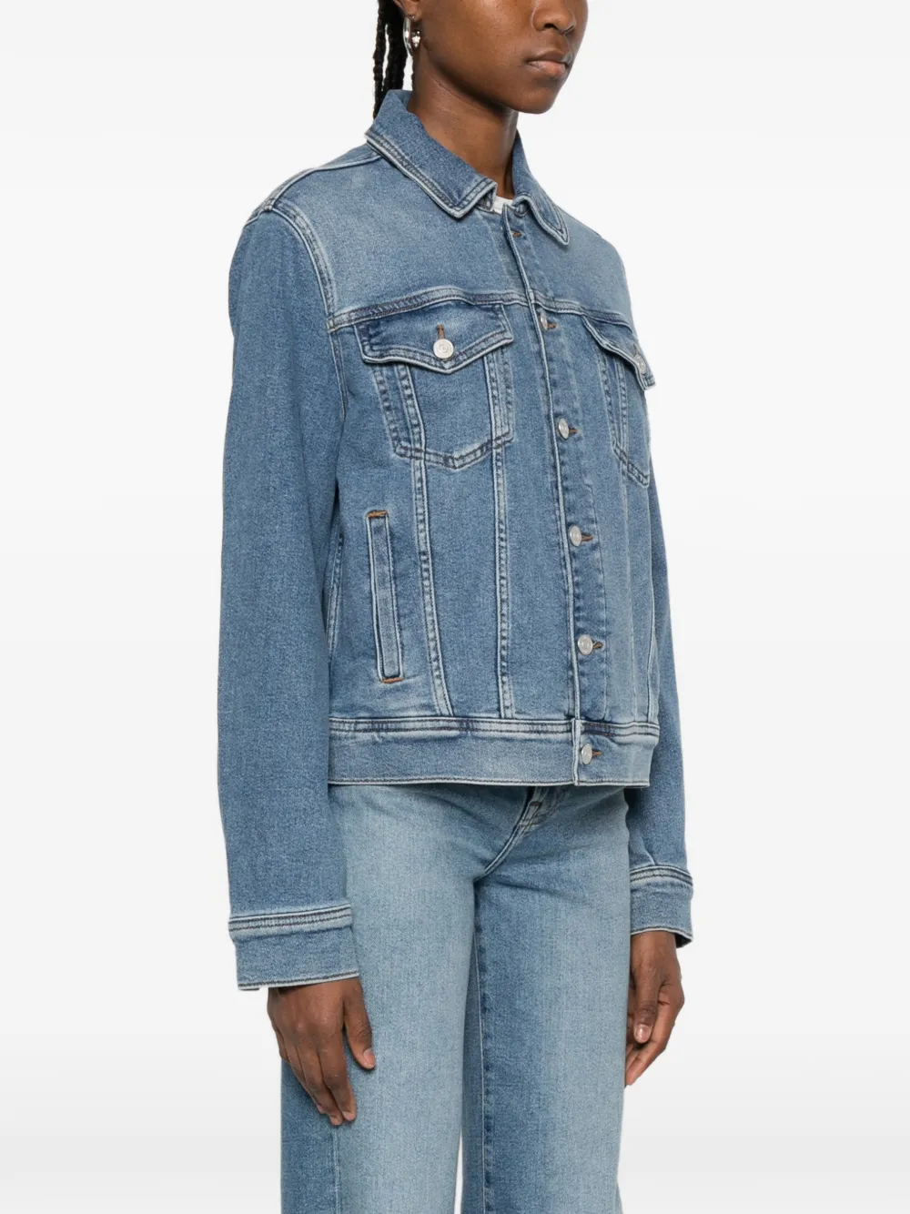  Seven Adi Trucker Jacket - Blue 