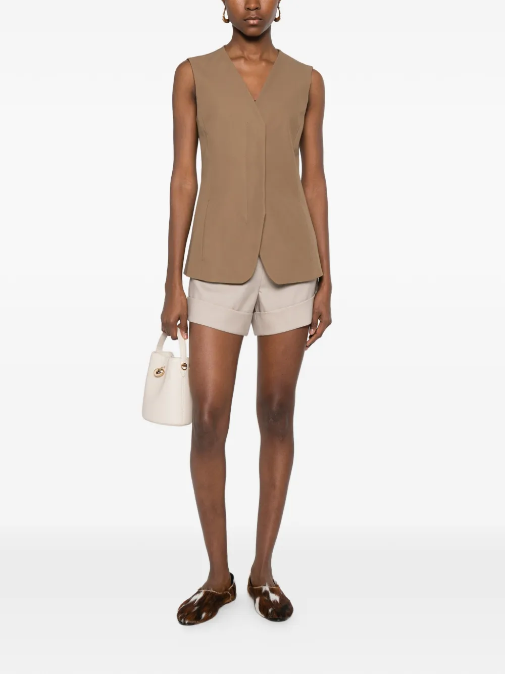 Max Mara Mxmcelebre concealed-fastening short | Tailored Shorts | Image 2