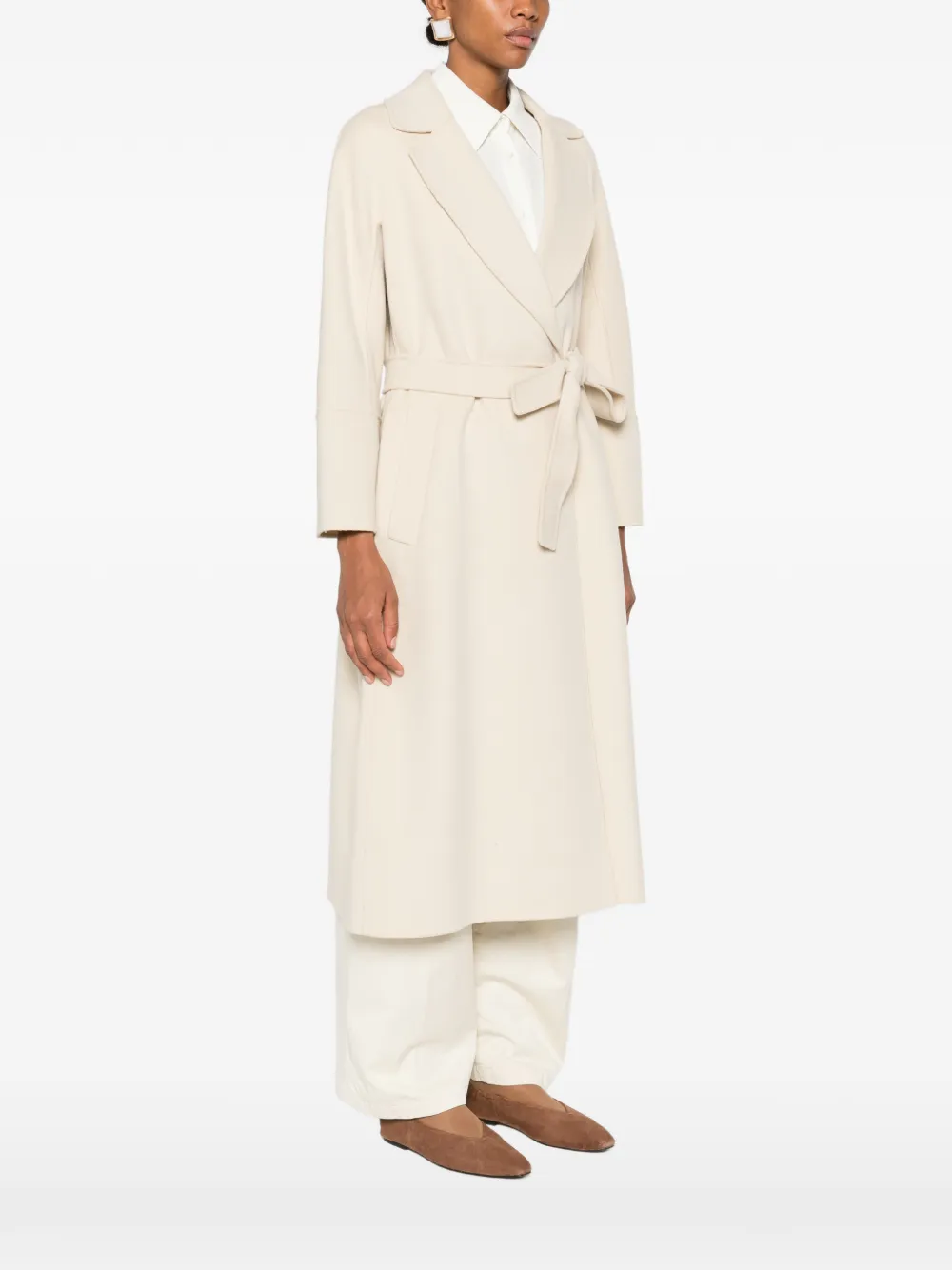 'S Max Mara Jas met ceintuur Beige