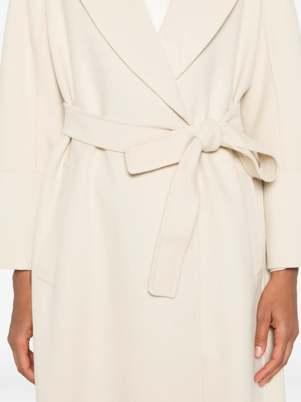 'S Max Mara Jas met ceintuur Beige