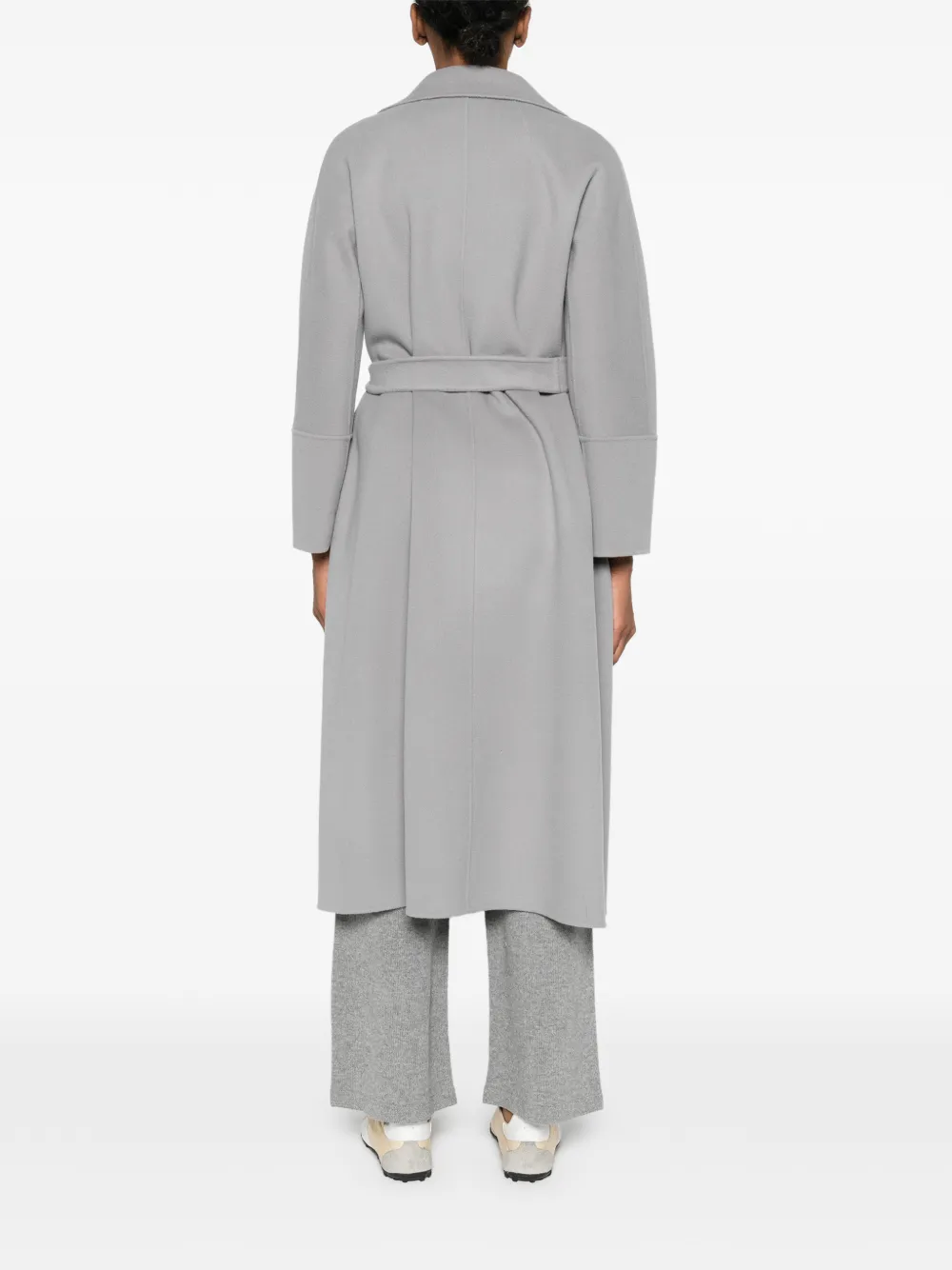 'S Max Mara Wollen jas met ceintuur Grijs