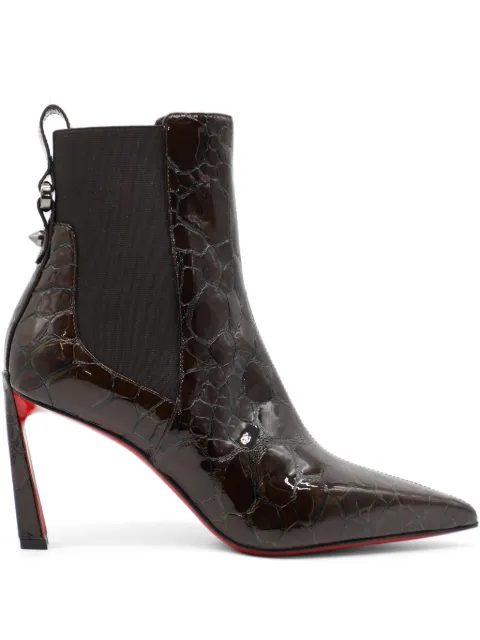 Christian Louboutin Condodo pointed glossy chelsea boots