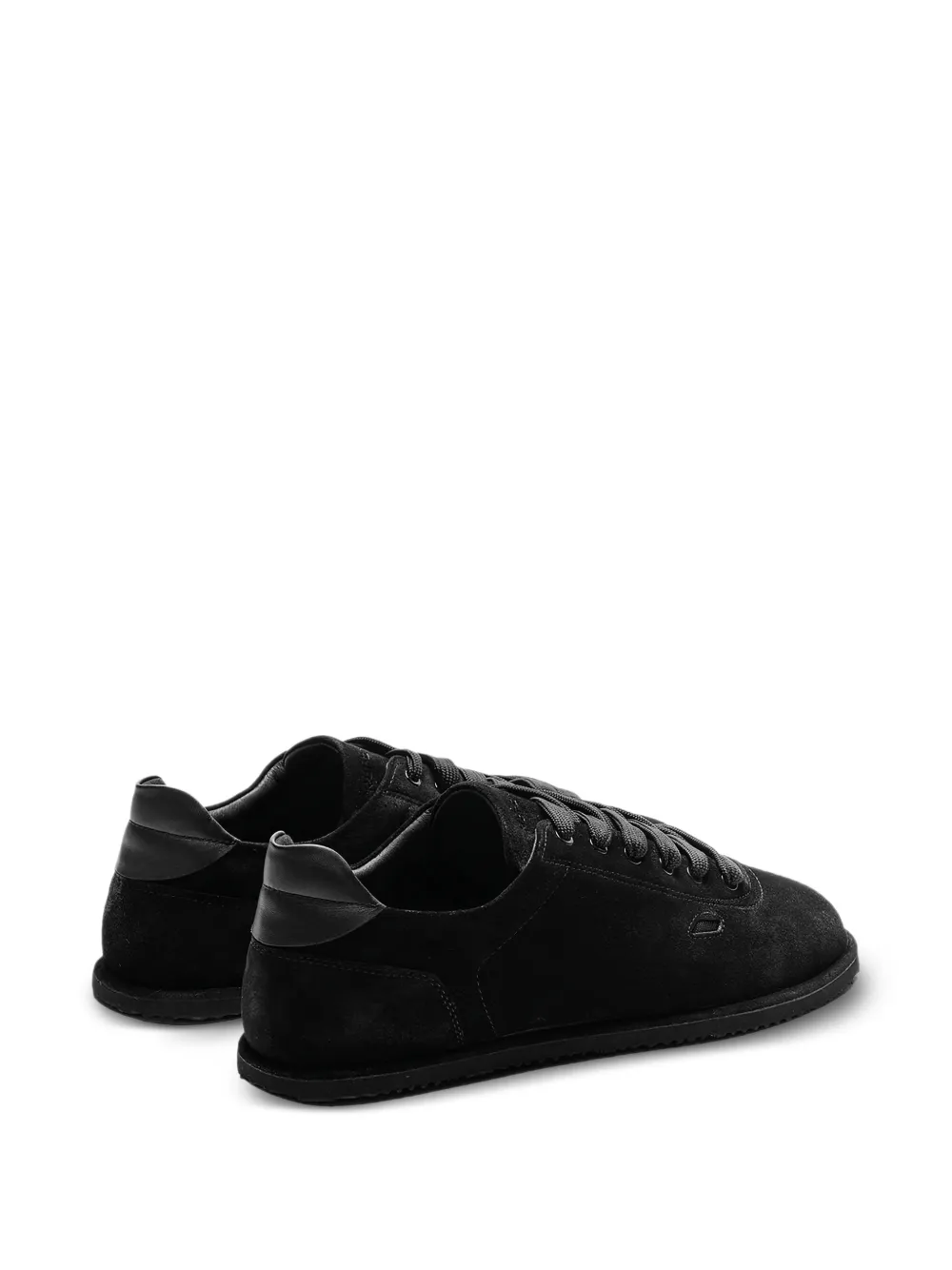  Referenc Suede Leather Sneakers - Black 