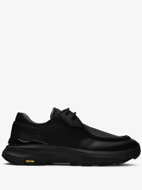 REFERENC round toe logo derbi shoes