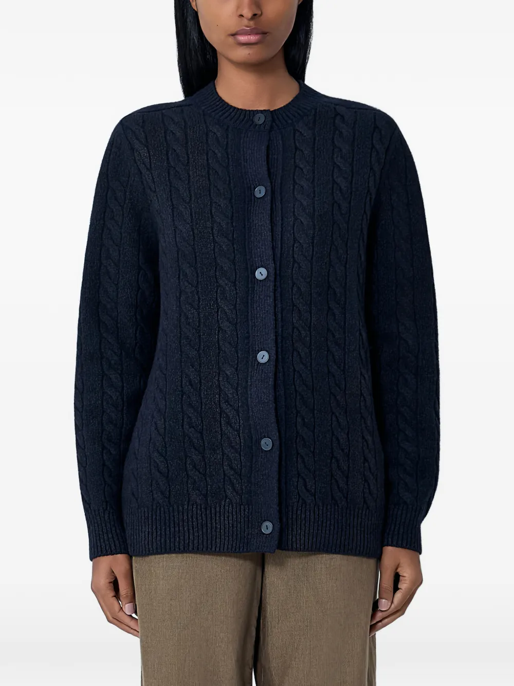 The Row cable-knit cardigan - Blu
