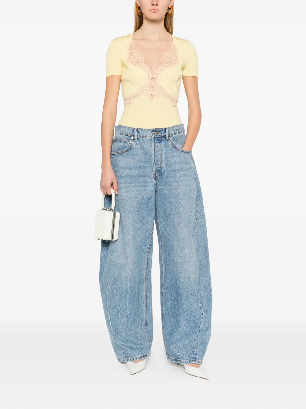 Self-Portrait lace knit top | T-Shirts & Jersey Shirts | Image 2