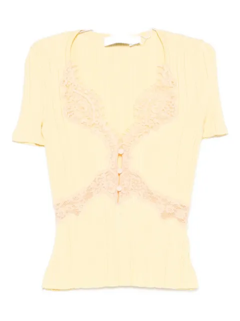 Self-Portrait top tejido de encaje